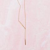 TZ Lariat Bar Necklace