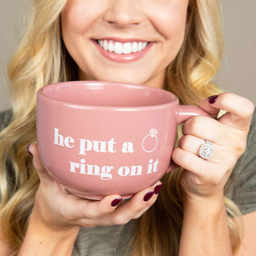 He Put a Ring On It Cappuccino Mug