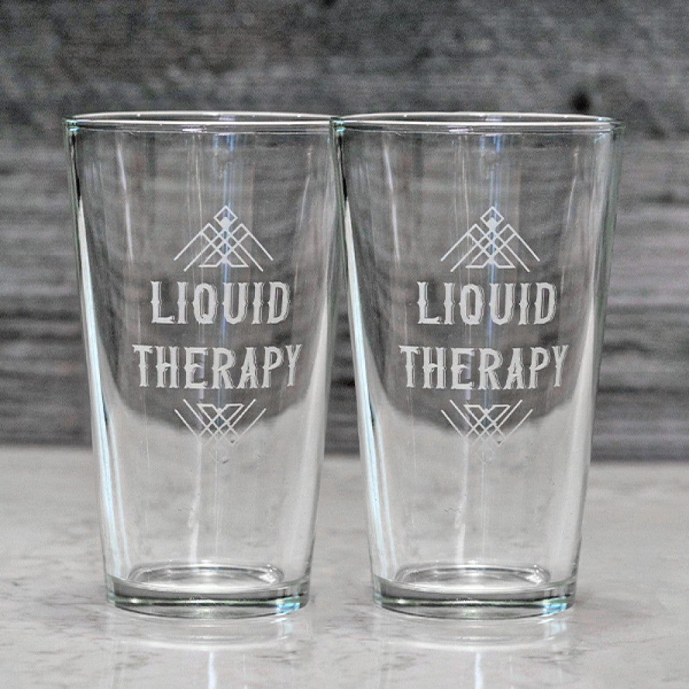 Liquid Therapy Pint Glass - Set of 2