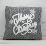 Cozy Merry Christmas Knit Pillow