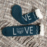 Kitty Love Slipper Socks