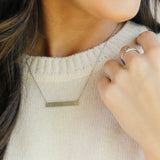 Faith Cross Bar Necklace