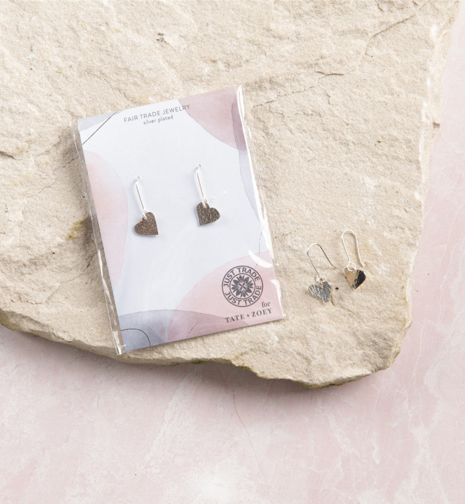 Dainty Heart Giveback Earrings