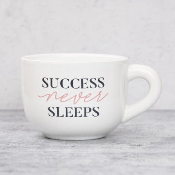 Success Never Sleeps Cappuccino Mug