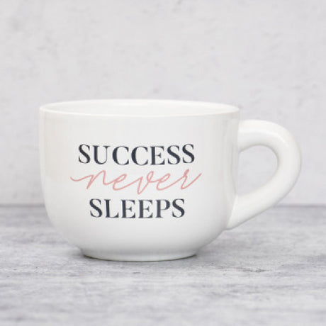 Success Never Sleeps Cappuccino Mug