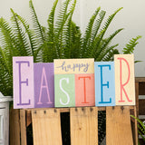 Double Your Decor Easter/Spring Word Block Decor