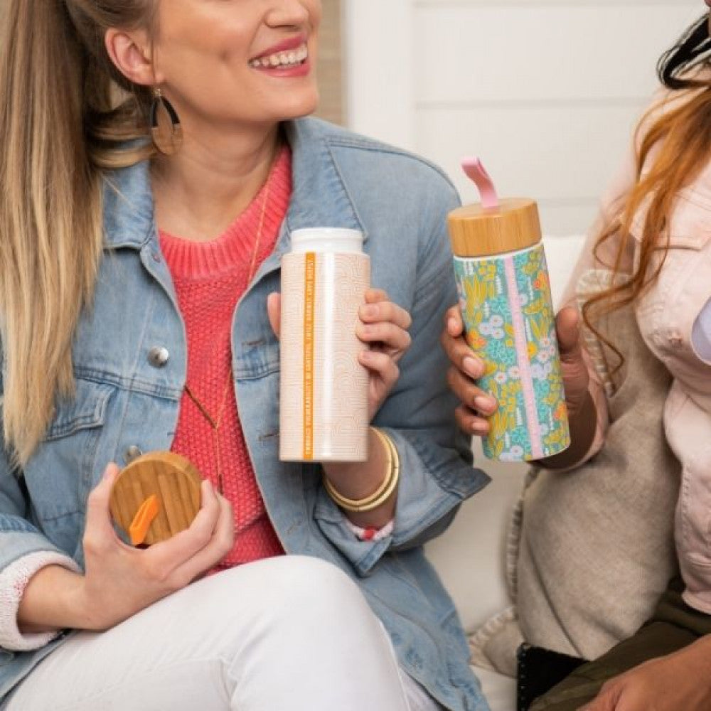 Mindful Stoneware Breathe Water Bottle