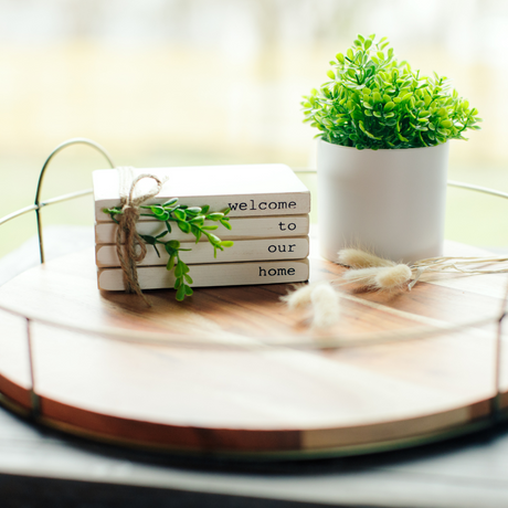 Welcome to Our Home Book Stack
